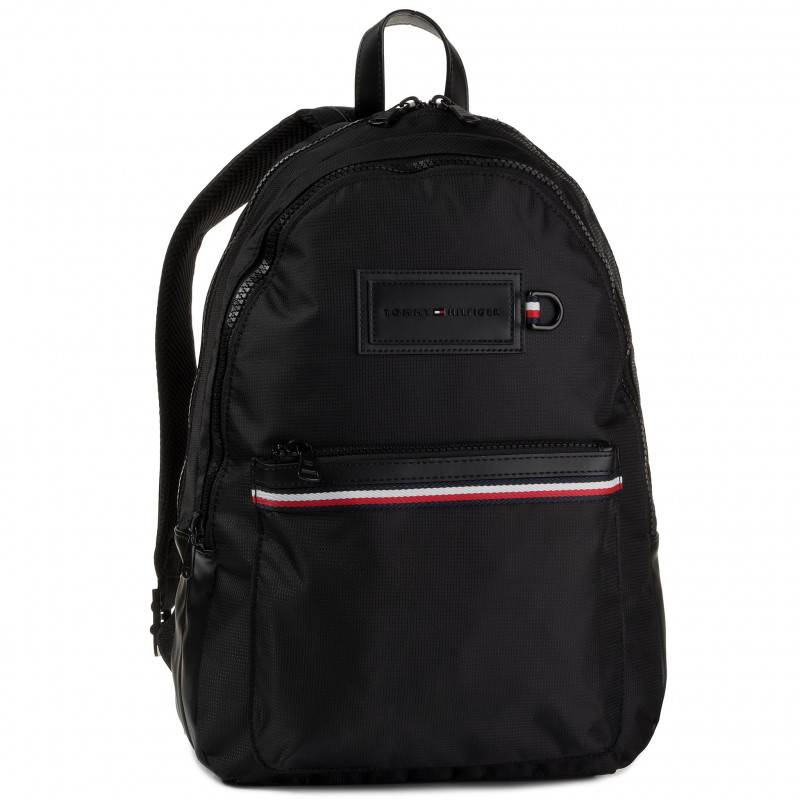TOMMY HILFIGER MODERN NYLON BACKPACK BLACK Tommy Hilfiger Τσάντες